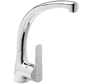 Grifo de cocina monomando caño conformado Cromado K8